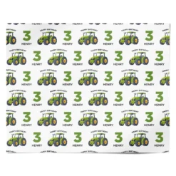 Custom Tractor Birthday Wrapping Paper -CaseCraze Store Custom Tractor Birthday Personalised Wrapping Paper Alternative