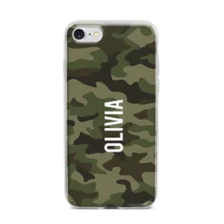 Customised Camouflage IPhone Case -CaseCraze Store Customised Camouflage iPhone 7 Bumper Case on Silver iPhone