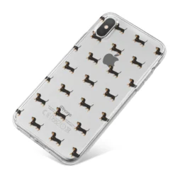 Dachshund IPhone Case 26 Dachshund IPhone Case -CaseCraze Store Dachshund iPhone X Bumper Case on Silver iPhone