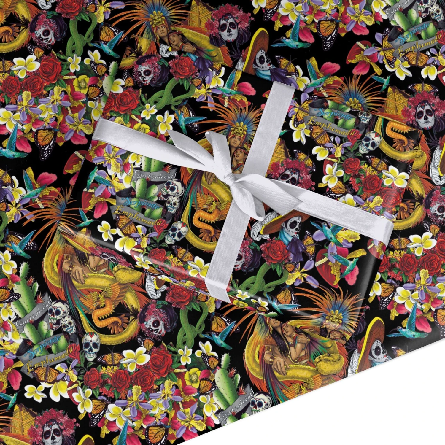 Day Of The Dead Wrapping Paper 1 Day Of The Dead Wrapping Paper