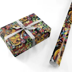Day Of The Dead Wrapping Paper 6 Day Of The Dead Wrapping Paper -CaseCraze Store Day of the Dead Personalised Wrapping Paper