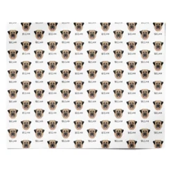 Dog Icon With Name Wrapping Paper -CaseCraze Store Dog Icon with Name Personalised Wrapping Paper Alternative 4cde52bd acac 404a b5b3 38406720bf46