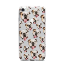 Dog Photo Face IPhone Case -CaseCraze Store Dog Photo Face iPhone 7 Bumper Case on Silver iPhone