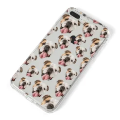 Dog Photo Face IPhone Case -CaseCraze Store Dog Photo Face iPhone 8 Plus Bumper Case on Silver iPhone Alternative Image