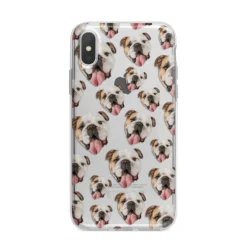 Dog Photo Face IPhone Case -CaseCraze Store Dog Photo Face iPhone X Bumper Case on Silver iPhone Alternative Image 1