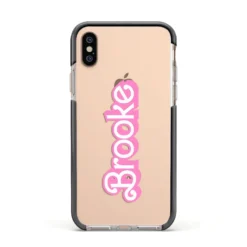 Dream Name IPhone Case -CaseCraze Store Dream Name Apple iPhone Xs Impact Case Black Edge on Gold Phone