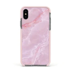 Dreamy Pink Marble IPhone Case 37 Dreamy Pink Marble IPhone Case -CaseCraze Store Dreamy Pink Marble Apple iPhone Xs Impact Case Pink Edge on Black Phone