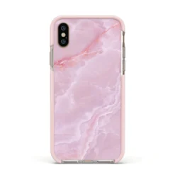 Dreamy Pink Marble IPhone Case 36 Dreamy Pink Marble IPhone Case -CaseCraze Store Dreamy Pink Marble Apple iPhone Xs Impact Case Pink Edge on Gold Phone