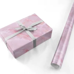 Dreamy Pink Marble Wrapping Paper -CaseCraze Store Dreamy Pink Marble Personalised Wrapping Paper