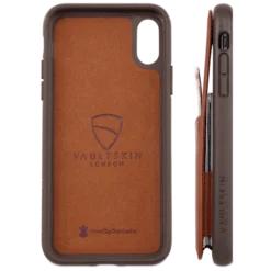 Eton Armour Wallet Case For Iphone Xs Max -CaseCraze Store ETON ARMOUR front pocket leather bumper iPhone XS Max cognac Vaultskin