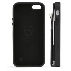 Eton Armour Wallet Case For Iphone Se -CaseCraze Store ETON ARMOUR front pocket travel iphone cover iPhone SE black Vaultskin