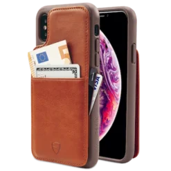 Leather Wallet Case Iphone Xs Eton Armour Vaultskin 27 Leather Wallet Case Iphone Xs Eton Armour Vaultskin -CaseCraze Store ETON ARMOUR modern leather iphone case iPhone XS cognac Vaultskin