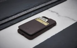 Eton Armour Wallet Case For Iphone Xs Max -CaseCraze Store ETON ARMOUR modern minimalist card case iPhone XS Max brown Vaultskin