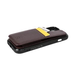 Eton Wallet Case Iphone 15 -CaseCraze Store Eton15BrownSide
