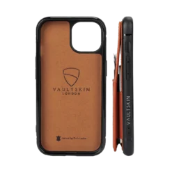 Eton Wallet Case Iphone 15 -CaseCraze Store Eton15CognacBack