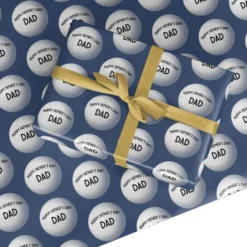 Fathers Day Golf Wrapping Paper