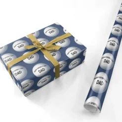 Fathers Day Golf Wrapping Paper -CaseCraze Store Fathers Day Golf Personalised Wrapping Paper