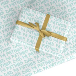 Fathers Day Text Wrapping Paper