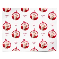 First Christmas Personalised Photo Wrapping Paper -CaseCraze Store First Christmas Personalised Photo Personalised Wrapping Paper Alternative