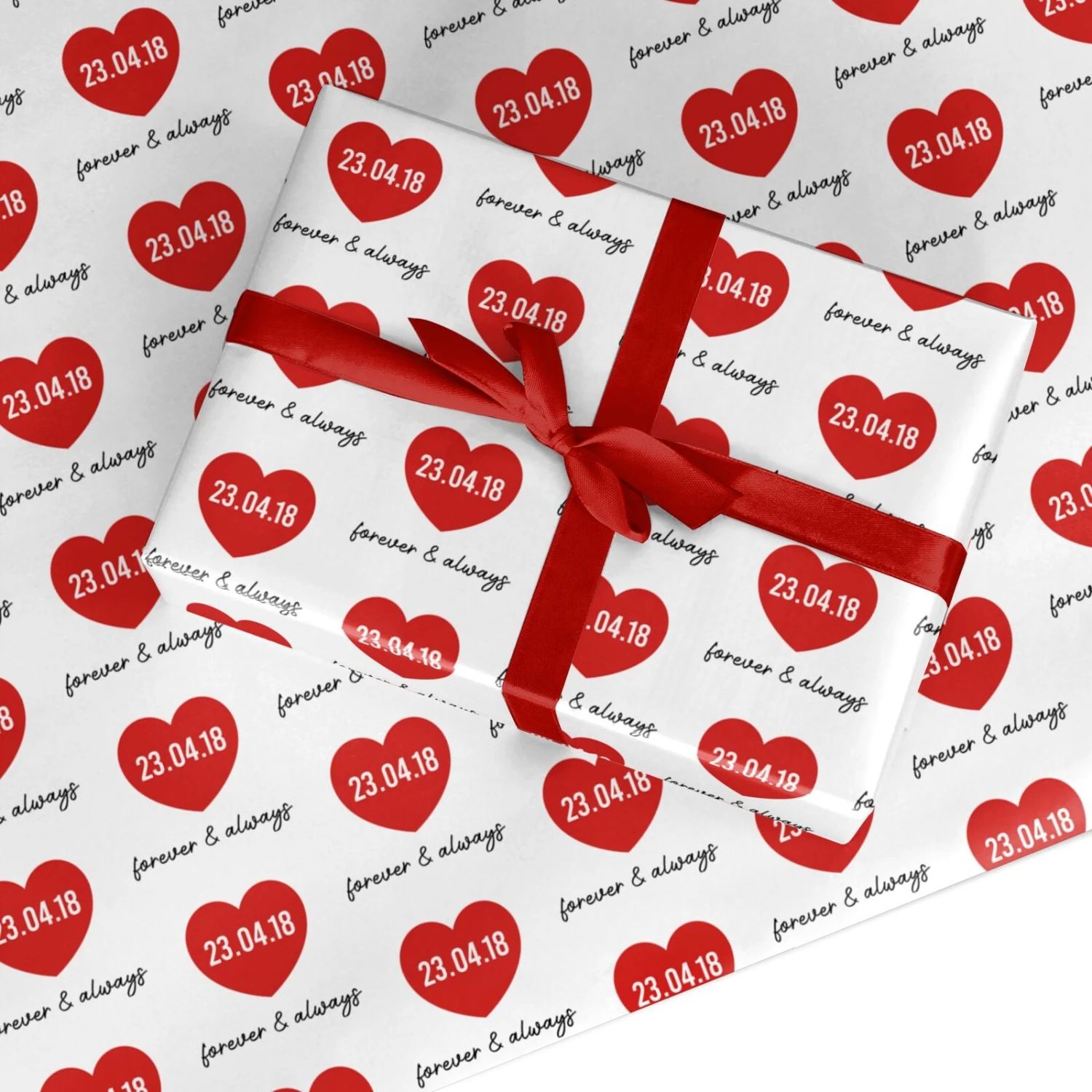 Forever And Always Personalised Wrapping Paper 1 Forever And Always Personalised Wrapping Paper