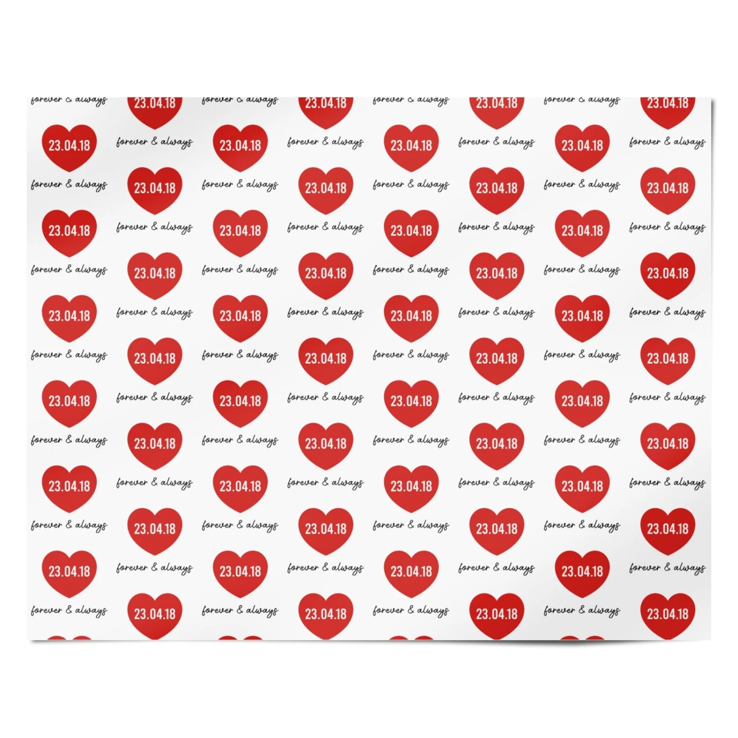 Forever And Always Personalised Wrapping Paper 4 Forever And Always Personalised Wrapping Paper - Image 4