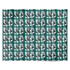 Green Ho Ho Ho Photo Upload Christmas Wrapping Paper -CaseCraze Store Green Ho Ho Ho Photo Upload Christmas Personalised Wrapping Paper Alternative