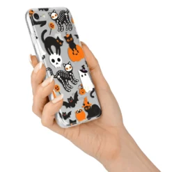 Halloween Cats IPhone Case 32 Halloween Cats IPhone Case -CaseCraze Store Halloween Cats iPhone 7 Bumper Case on Silver iPhone Alternative Image