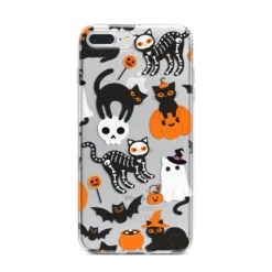 Halloween Cats IPhone Case 33 Halloween Cats IPhone Case -CaseCraze Store Halloween Cats iPhone 7 Plus Bumper Case on Silver iPhone