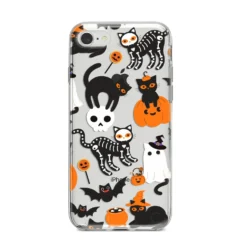 Halloween Cats IPhone Case 27 Halloween Cats IPhone Case -CaseCraze Store Halloween Cats iPhone 8 Bumper Case on Silver iPhone
