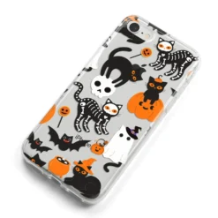 Halloween Cats IPhone Case 28 Halloween Cats IPhone Case -CaseCraze Store Halloween Cats iPhone 8 Bumper Case on Silver iPhone Alternative Image