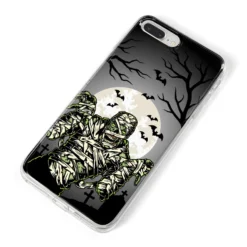 Halloween Mummy IPhone Case 30 Halloween Mummy IPhone Case -CaseCraze Store Halloween Mummy iPhone 8 Plus Bumper Case on Silver iPhone Alternative Image