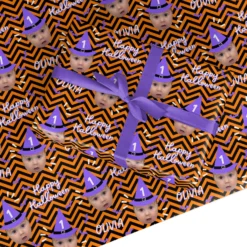 Halloween Personalised Face Wrapping Paper