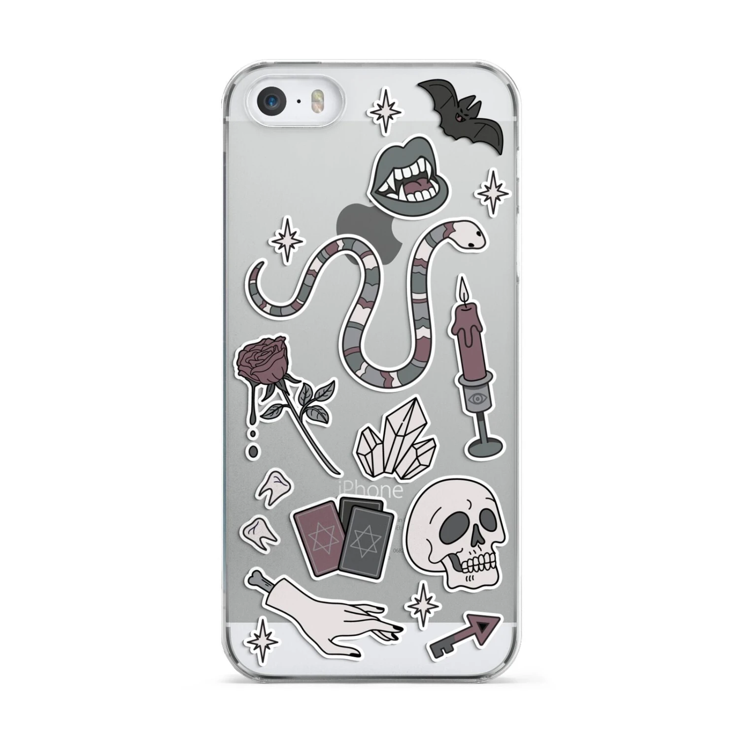 Halloween Spooky Stickers IPhone Case 3 Halloween Spooky Stickers IPhone Case - Image 3
