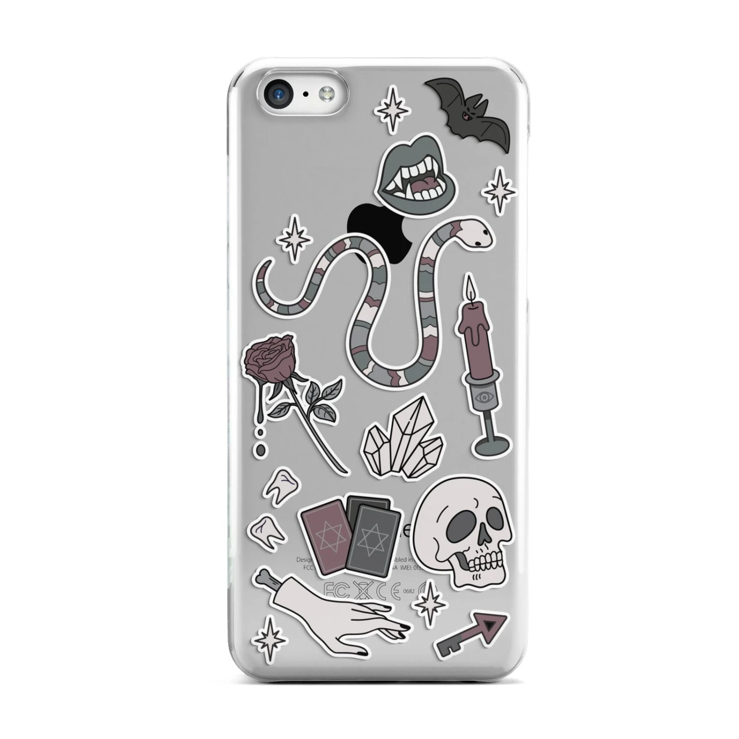 Halloween Spooky Stickers IPhone Case 2 Halloween Spooky Stickers IPhone Case - Image 2