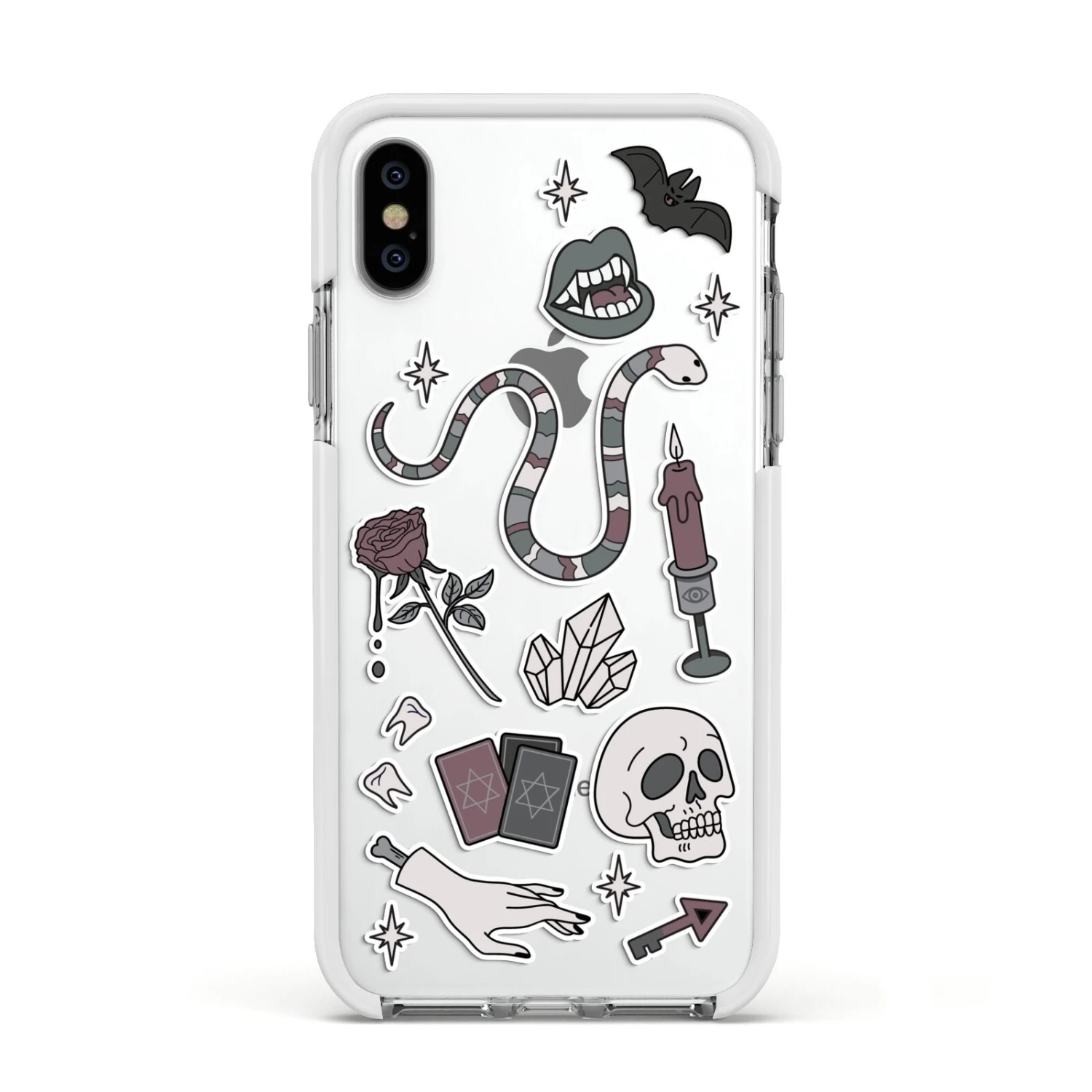 Halloween Spooky Stickers IPhone Case 16 Halloween Spooky Stickers IPhone Case - Image 16