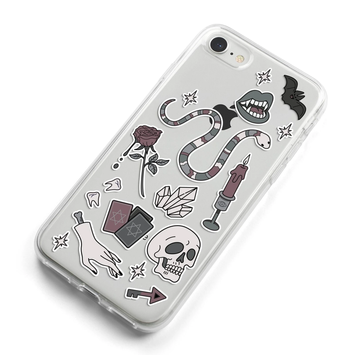 Halloween Spooky Stickers IPhone Case 9 Halloween Spooky Stickers IPhone Case - Image 9