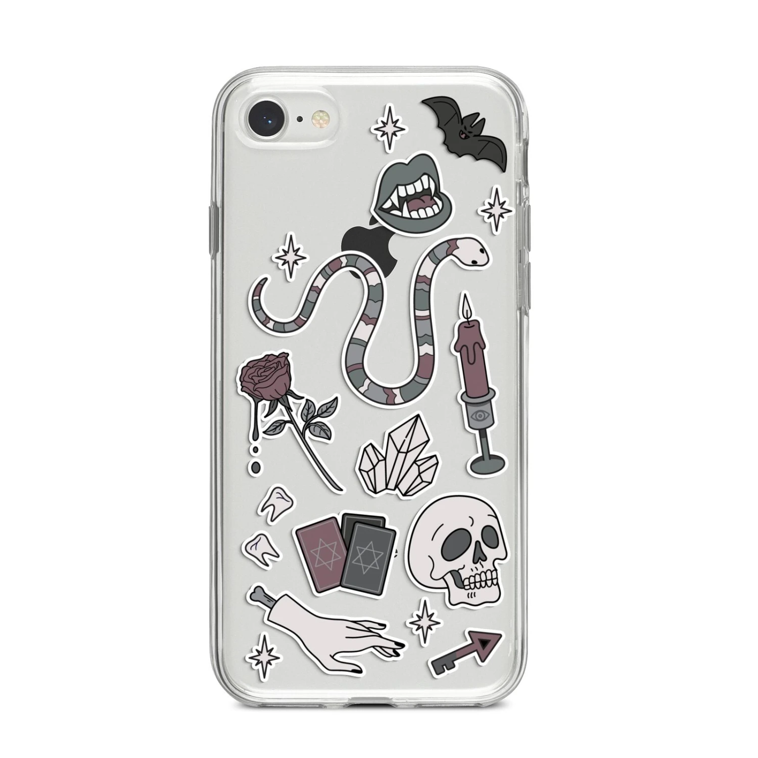 Halloween Spooky Stickers IPhone Case 8 Halloween Spooky Stickers IPhone Case - Image 8