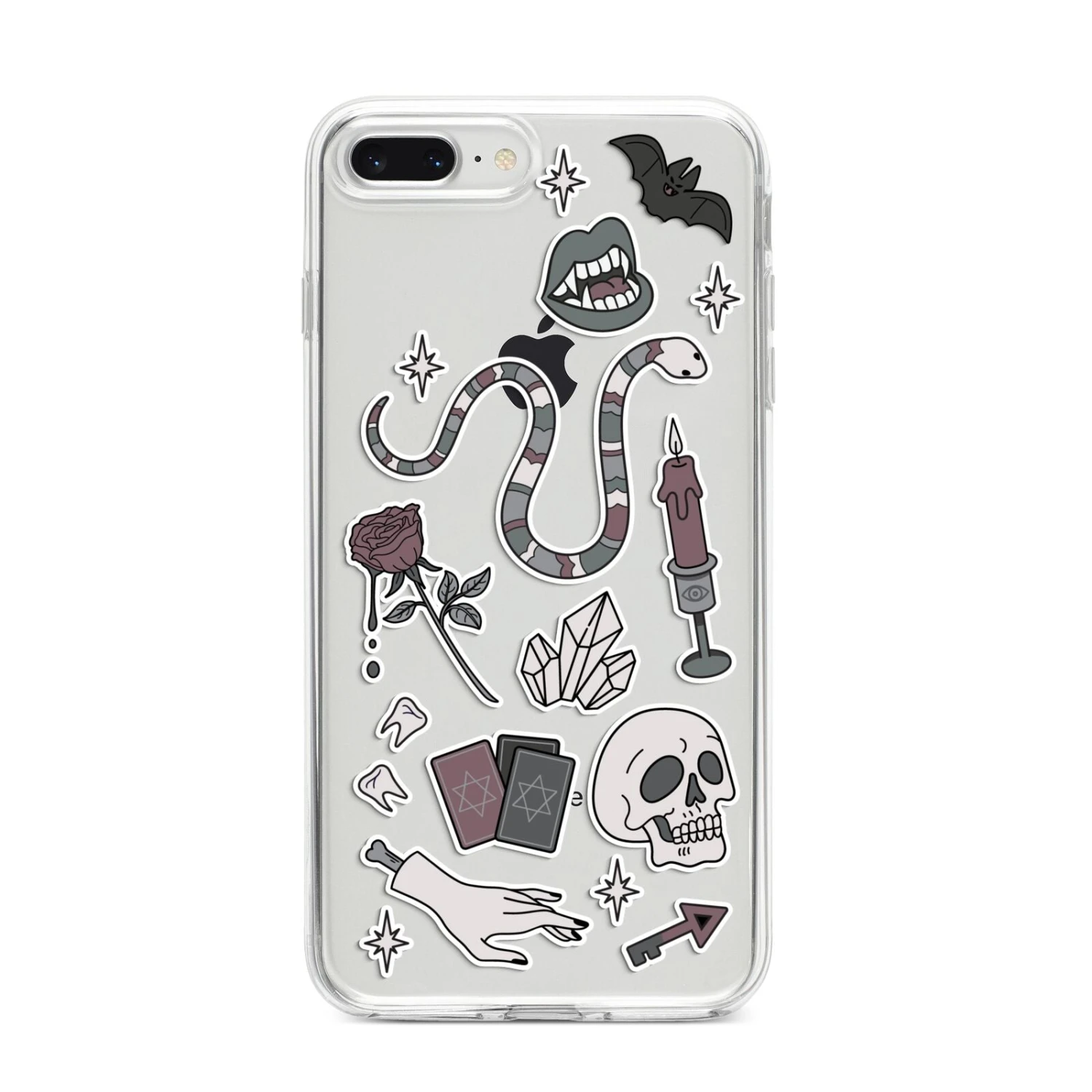 Halloween Spooky Stickers IPhone Case 10 Halloween Spooky Stickers IPhone Case - Image 10