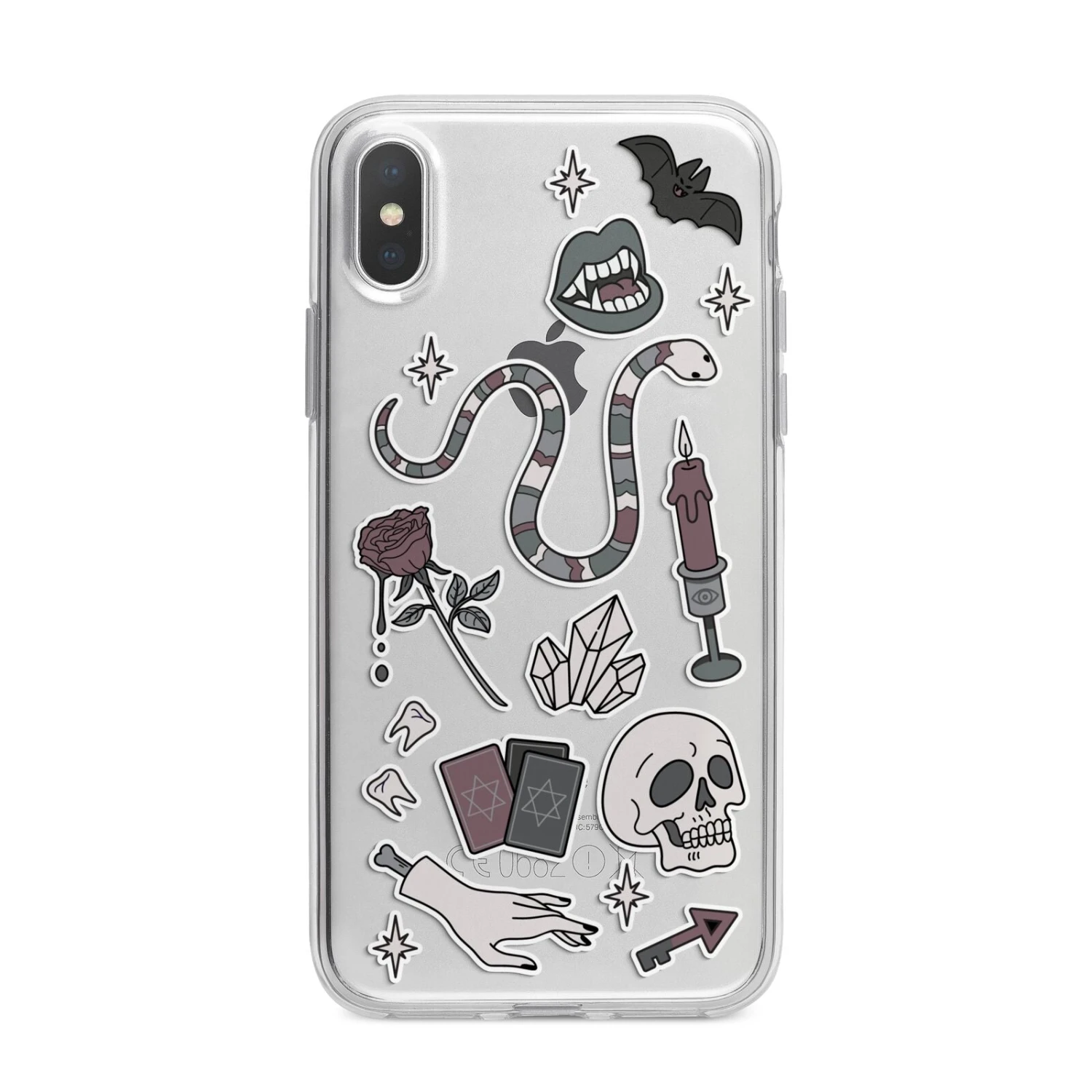 Halloween Spooky Stickers IPhone Case 5 Halloween Spooky Stickers IPhone Case - Image 5