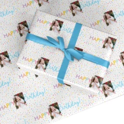 Happy Birthday Photo Personalised Wrapping Paper