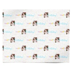 Happy Birthday Photo Personalised Wrapping Paper -CaseCraze Store Happy Birthday Photo Personalised Personalised Wrapping Paper Alternative
