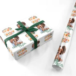 Happy Easter Photo Wrapping Paper -CaseCraze Store Happy Easter Photo Personalised Wrapping Paper