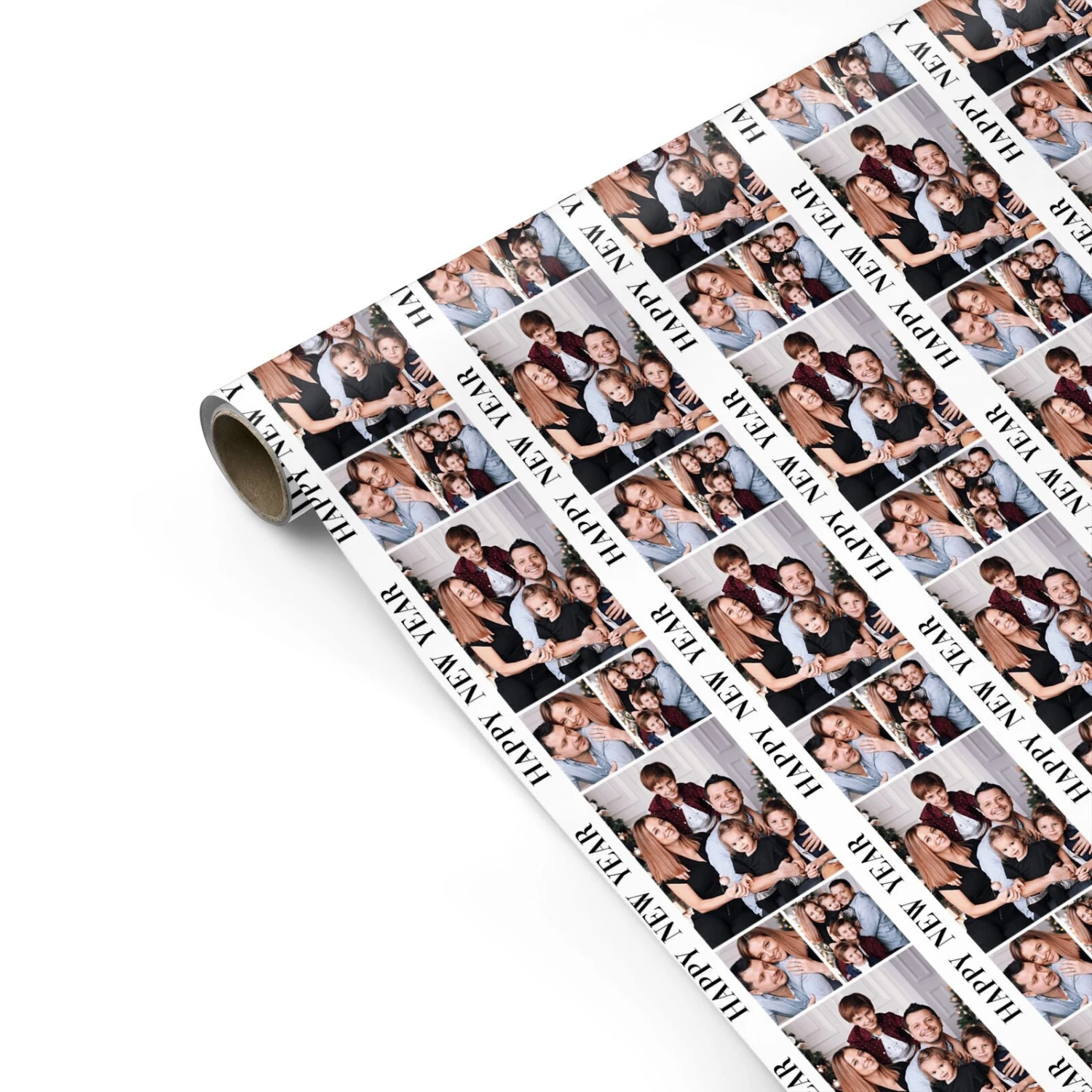 Happy New Year Photo Collage Wrapping Paper 2 Happy New Year Photo Collage Wrapping Paper - Image 2