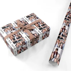 Happy New Year Photo Collage Wrapping Paper 6 Happy New Year Photo Collage Wrapping Paper -CaseCraze Store Happy New Year Photo Collage Personalised Wrapping Paper