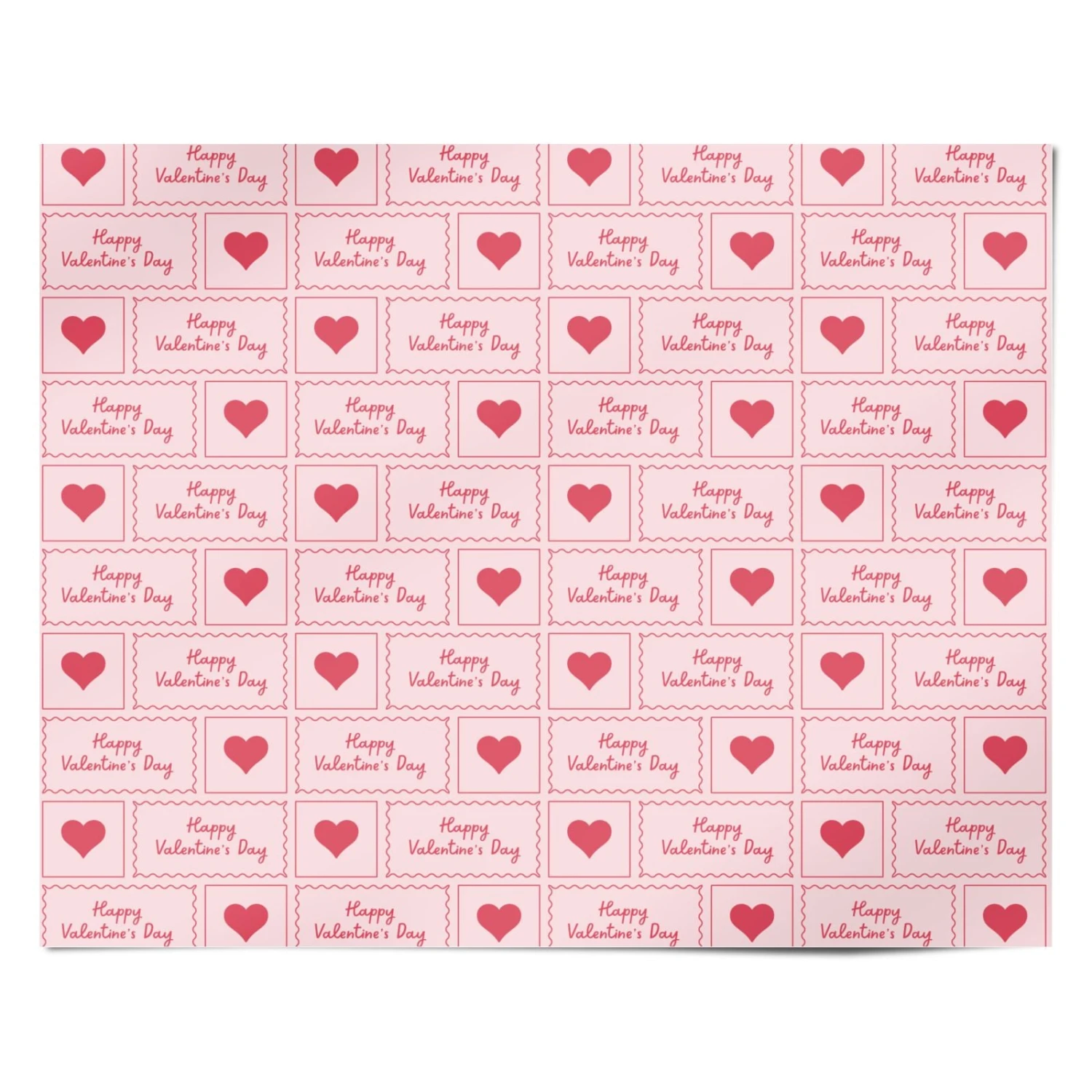 Happy Valentines Day Pink Heart Wrapping Paper 4 Happy Valentines Day Pink Heart Wrapping Paper - Image 4