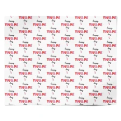 Happy You & Me Day Wrapping Paper -CaseCraze Store Happy You Me Day Personalised Wrapping Paper Alternative