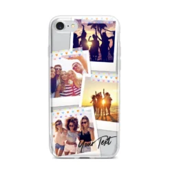 Heart Tape Photo With Text IPhone Case -CaseCraze Store Heart Tape Photo with Text iPhone 7 Bumper Case on Silver iPhone