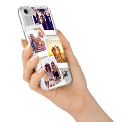 Heart Tape Photo With Text IPhone Case -CaseCraze Store Heart Tape Photo with Text iPhone 7 Bumper Case on Silver iPhone Alternative Image