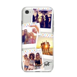 Heart Tape Photo With Text IPhone Case -CaseCraze Store Heart Tape Photo with Text iPhone 8 Bumper Case on Silver iPhone