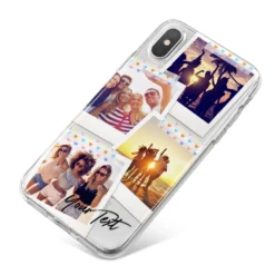 Heart Tape Photo With Text IPhone Case -CaseCraze Store Heart Tape Photo with Text iPhone X Bumper Case on Silver iPhone